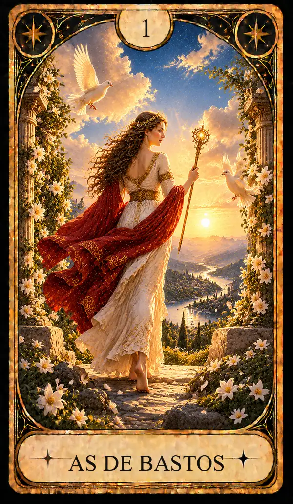 Carta del Tarot As de Bastos