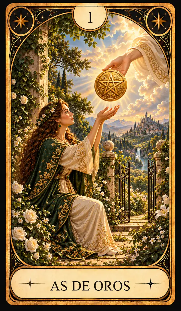 Carta del Tarot As de Oros