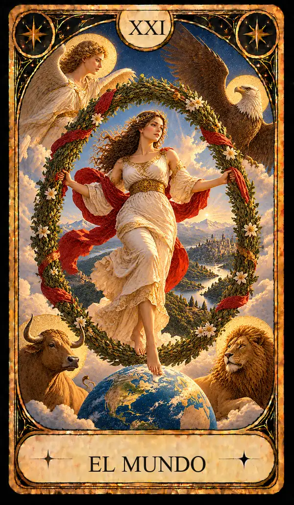 Carta del Tarot El Mundo