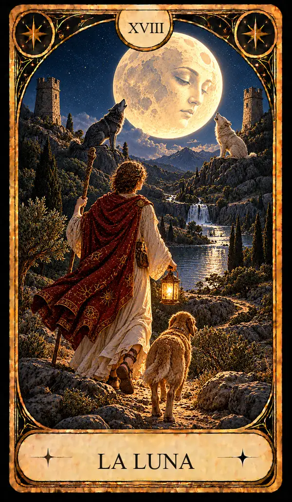Carta del Tarot La Luna