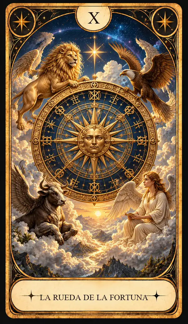 Carta del Tarot La Rueda de la Fortuna