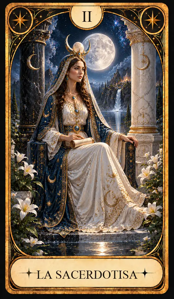 Carta del Tarot La Sacerdotisa