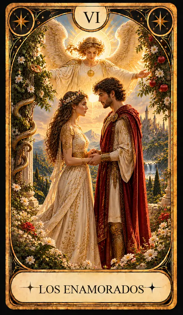 Carta del Tarot Los Enamorados