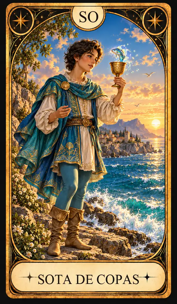 Carta del Tarot Sota de Copas