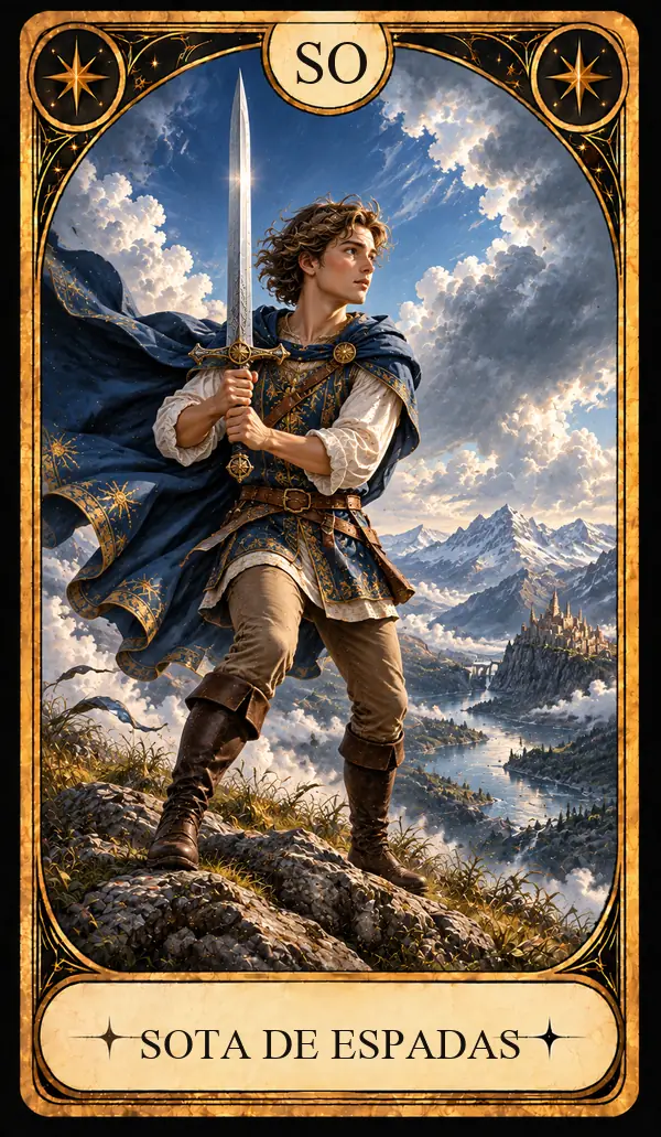 Carta del Tarot Sota de Espadas