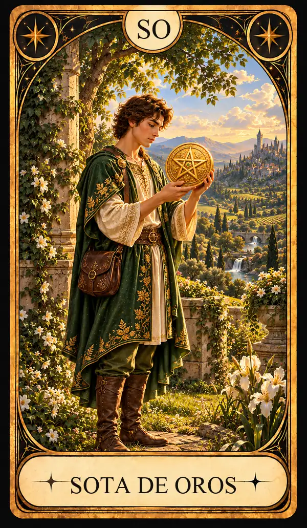 Carta del Tarot Sota de Oros
